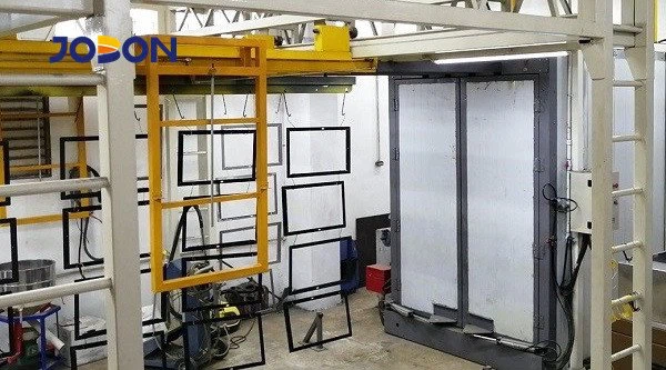 Powder coating curing oven