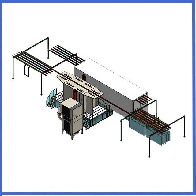 Customized Automatic Powder Spraying Line Metal Surface Treatment Coating Machinery