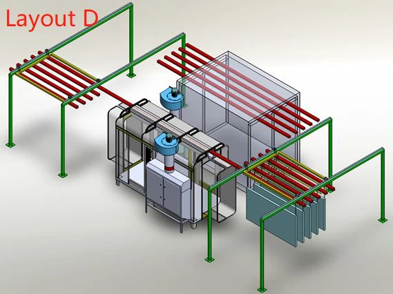 Customized Automatic Powder Spraying Line Metal Surface Treatment Coating Machinery