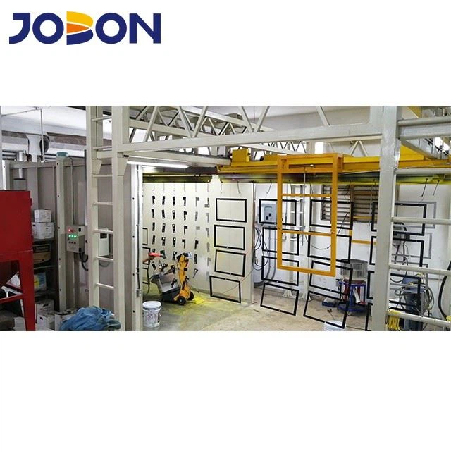 Powder Coating Plant Transverse Powder Coating Line Automatic Manual Spray