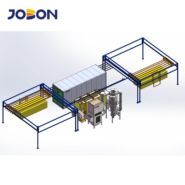 Ročna linija za prašno lakiranje, ki varčuje s tekočim trakom